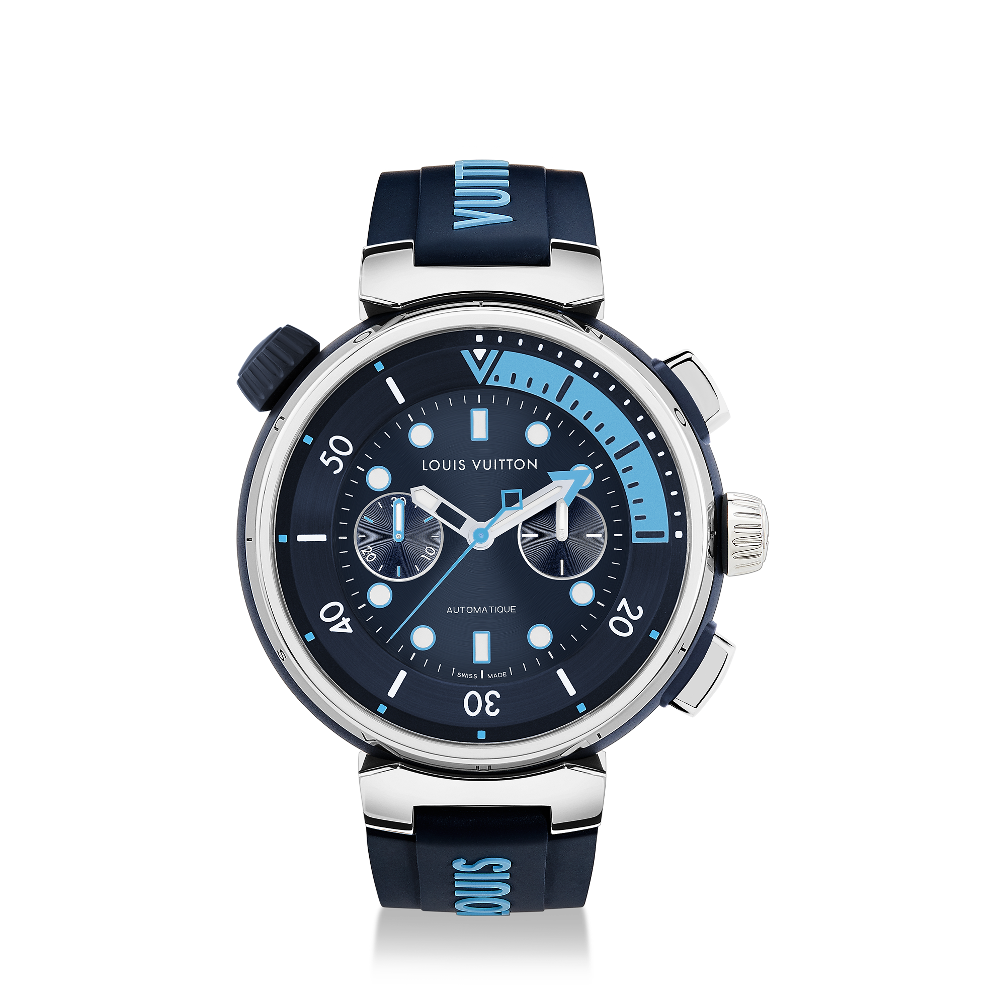 Orologio Uomo BUREI Al Quarzo - Quadrante Blu, Cassa Argento, Cinturino In Acciaio Inox, Impermeabile 3ATM, Regalo Con Confezione